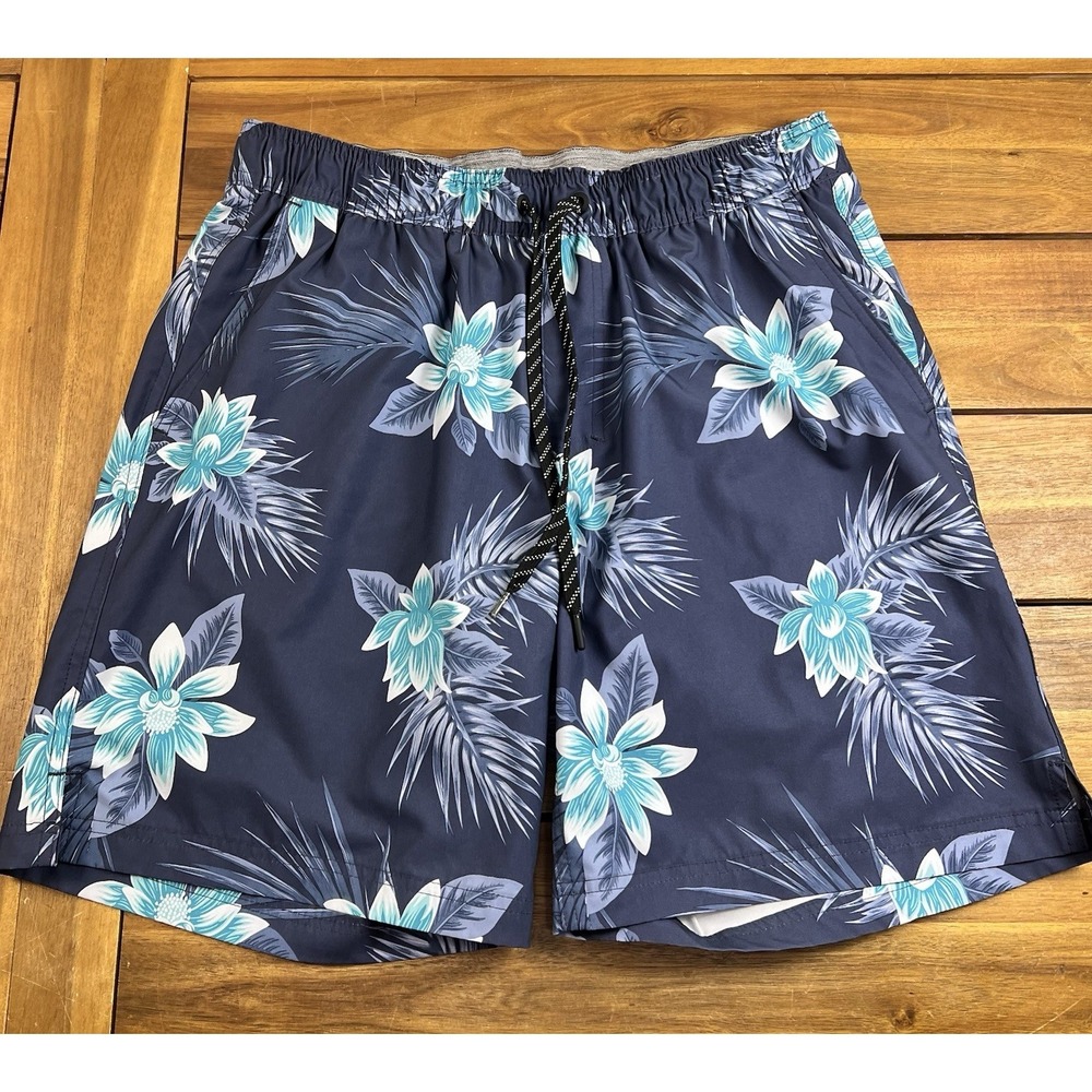 Hurley Men's Lightweight Volley Swim Shorts in Blue Trunks Men's L NWOT
